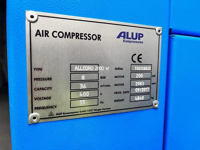 Gebraucht (EAG-47) - Air Compressor Alup Allegro 200 DW + Air Dryer MTA MG090/A
