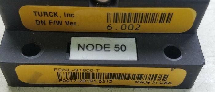 Used Turck FDNL-S1600-T 16 In station bus stop devicenet 11-26 VDC