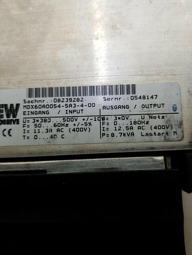 Used SEW EURODRIVE MDX61B0055-5A3-4-00, MDX60A0054-5A3-4-00 MDX61B-00/0T