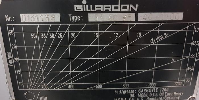 Gebraucht Säulenbohrmaschine Gillardon GB 40 VE