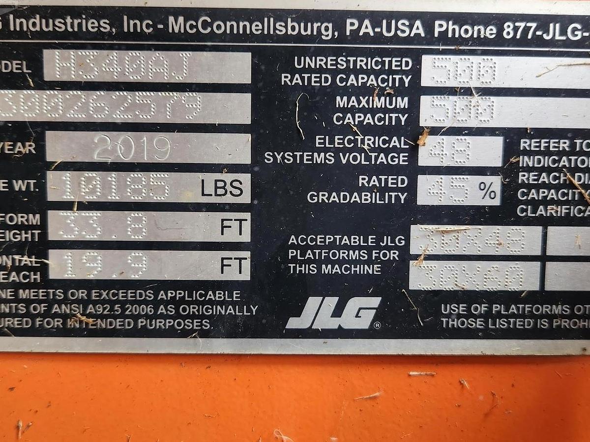 Used 2019 JLG H340AJ 4WD Articulating Boom Lift