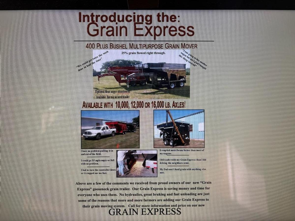 Used 2012 K&O 450 Grain Express Gooseneck Trailer