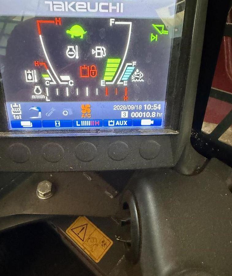 Used 2022 Takeuchi Tl12v2 Skid Steer & FAE Mulcher