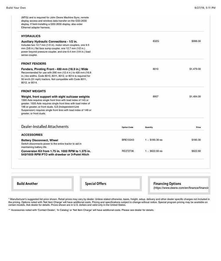 Used 2019 John Deere 8245R Tractor