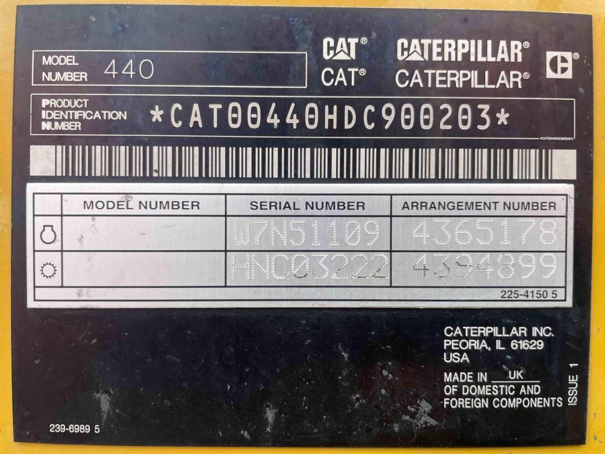 Used 2019 Caterpillar 440 Extended Backhoe Loader