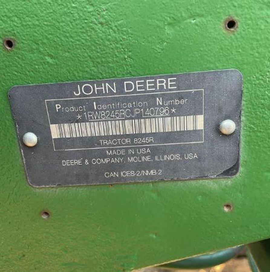 Used 2019 JOHN DEERE 8245R