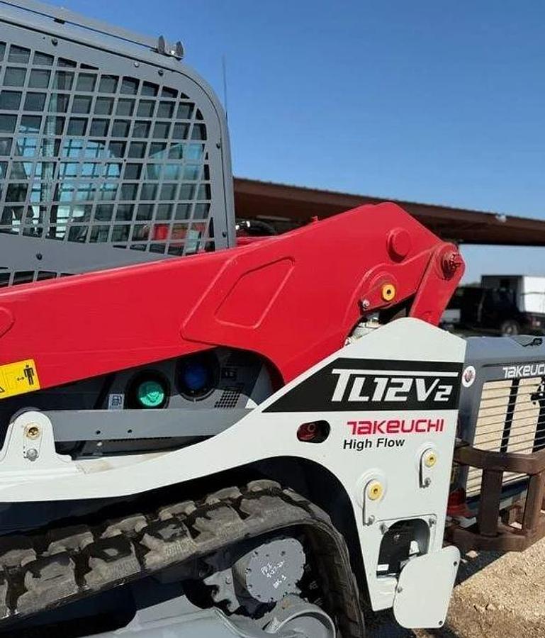 Used 2022 Takeuchi Tl12v2 Skid Steer & FAE Mulcher