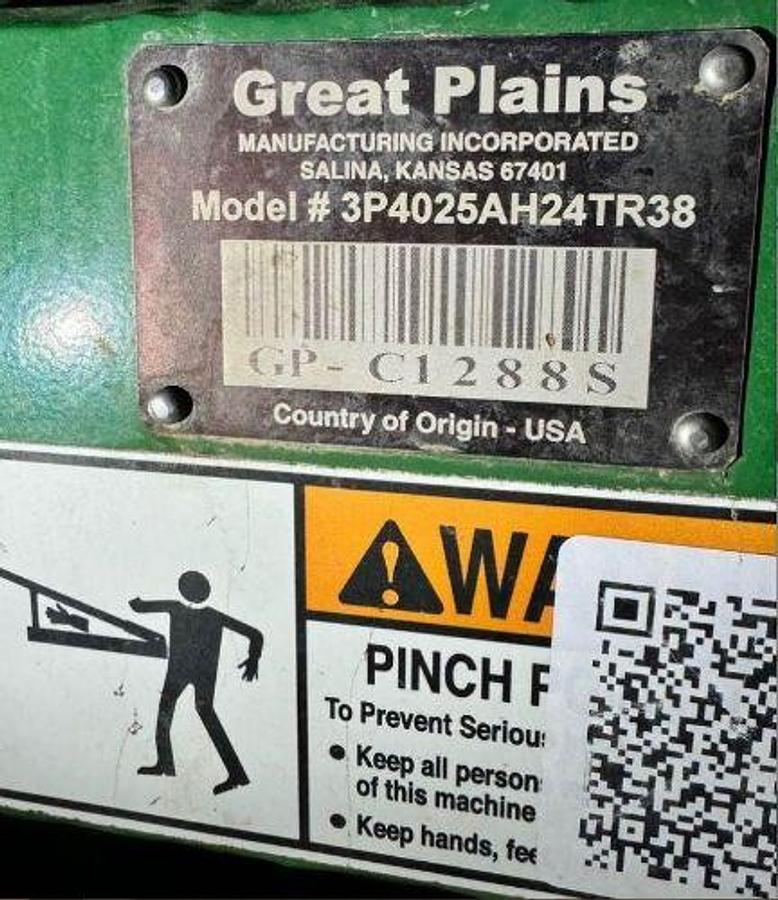 Used 2019 GREAT PLAINS 3P4025AH