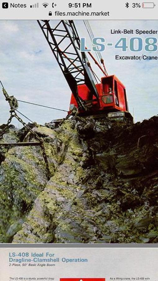 Used Link-Belt Crawler Crane