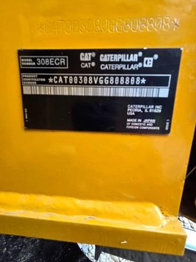 Used 2023 Caterpillar 308E CR Mini Excavator