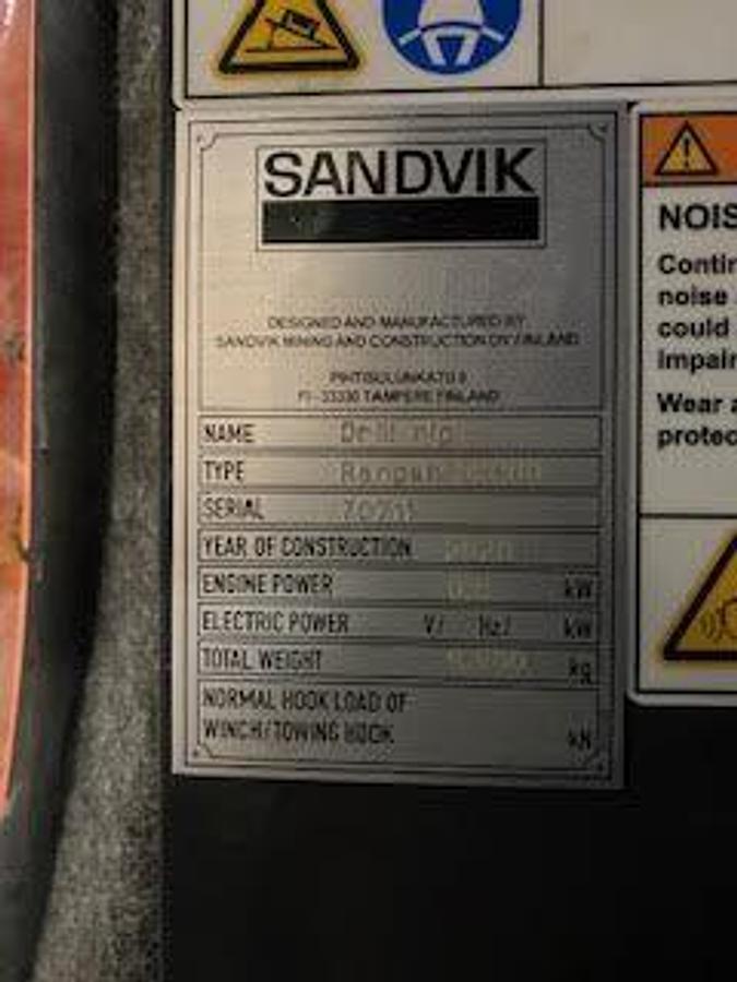 Used 2020 Sandvik DX800