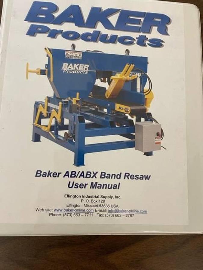 Used 2007 Baker Blue Streak Model 3630E Band Saw Mill