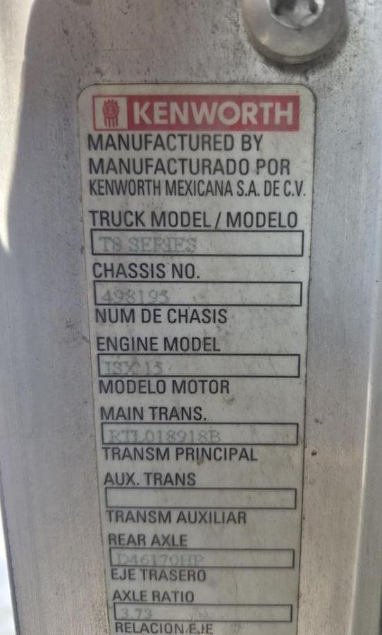 Used 2016 Kenworth T800 Dump Truck