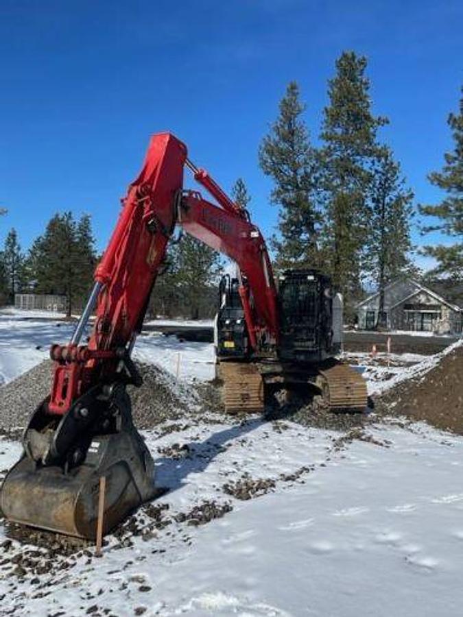 Used 2021 Linkbelt 245X 4 DZ Excavator with Dozer Blade