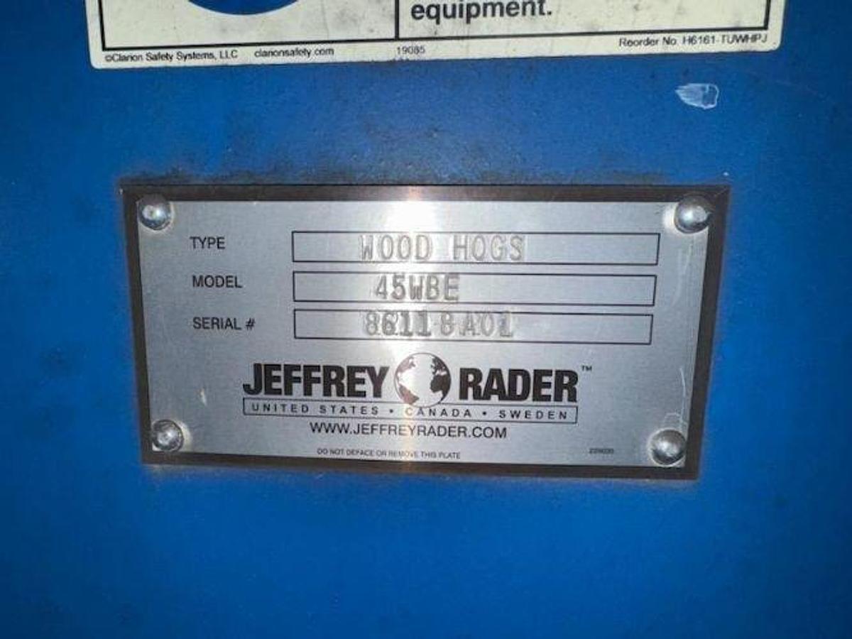 Used Unknown Jeffery Rader 45WBE Wood Hog