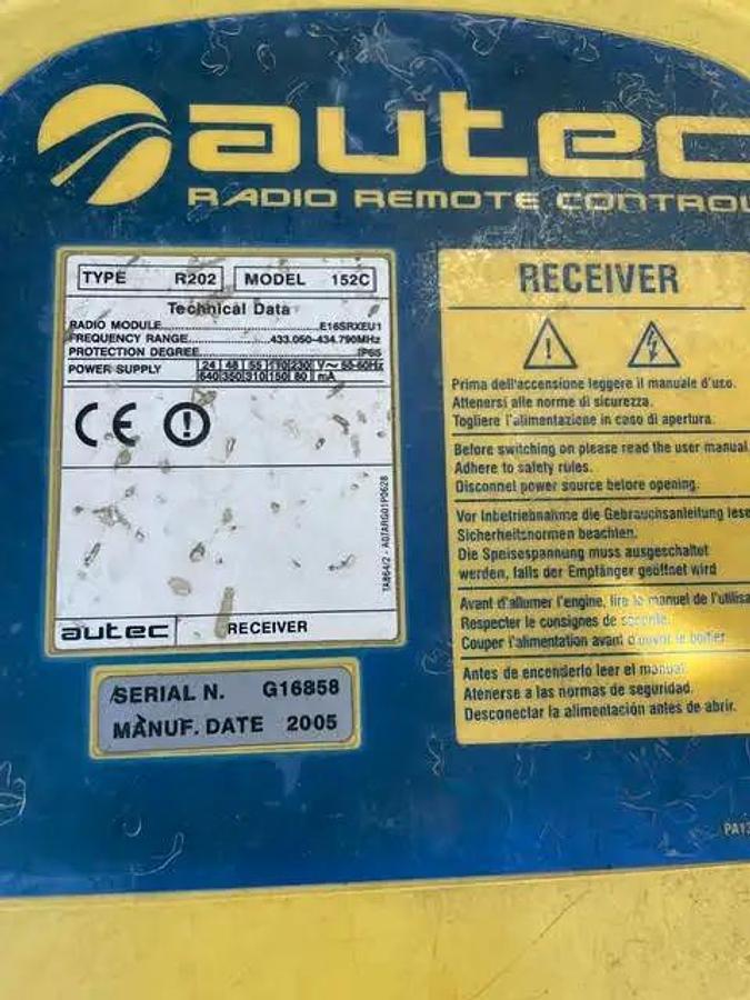 Used 2005 Terex Comedil Crane
