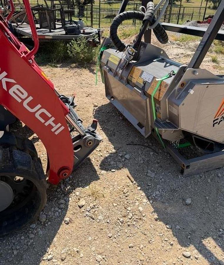 Used 2022 Takeuchi Tl12v2 Skid Steer & FAE Mulcher