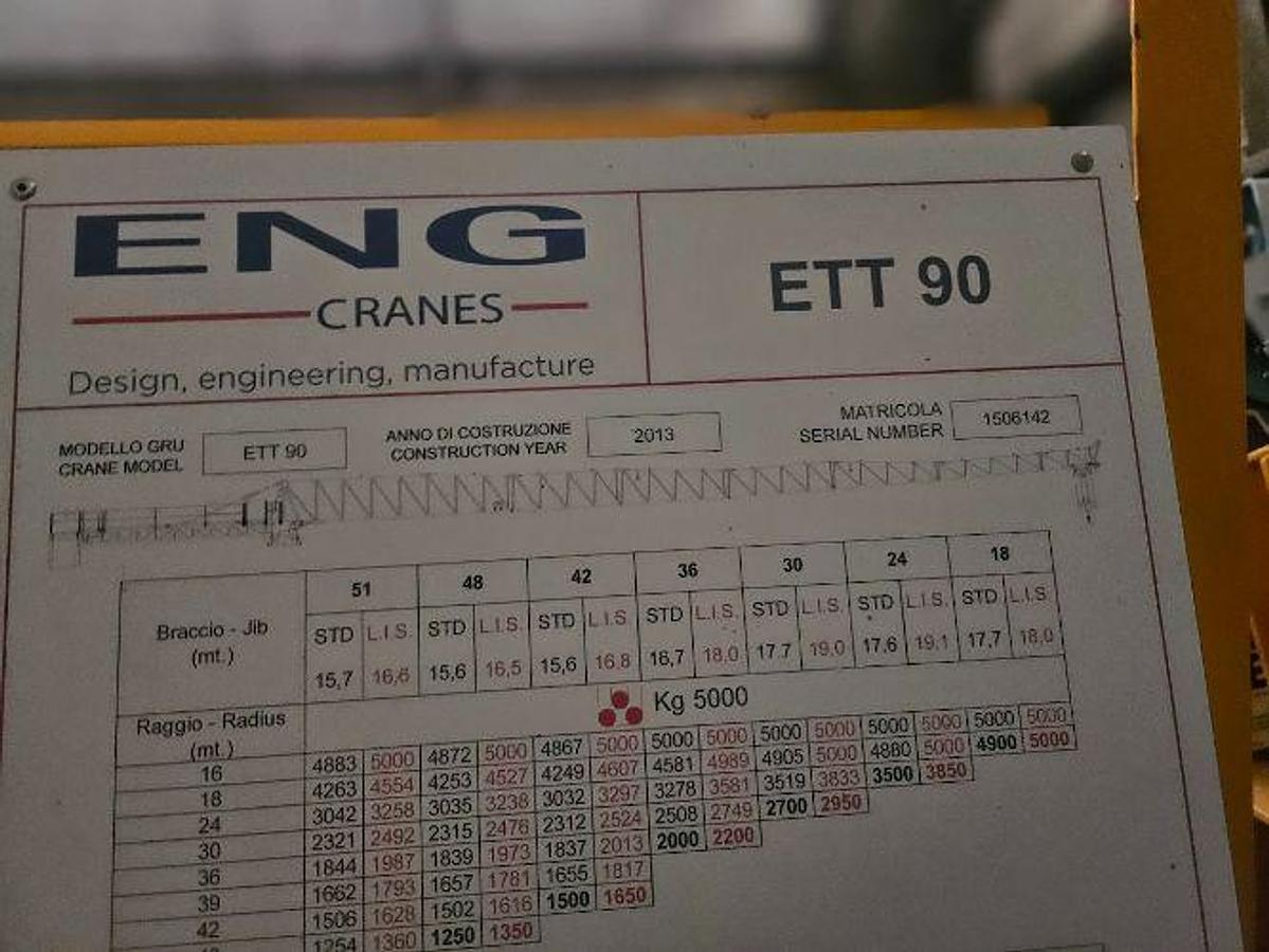 2013 ENG ETT90 Tower Crane