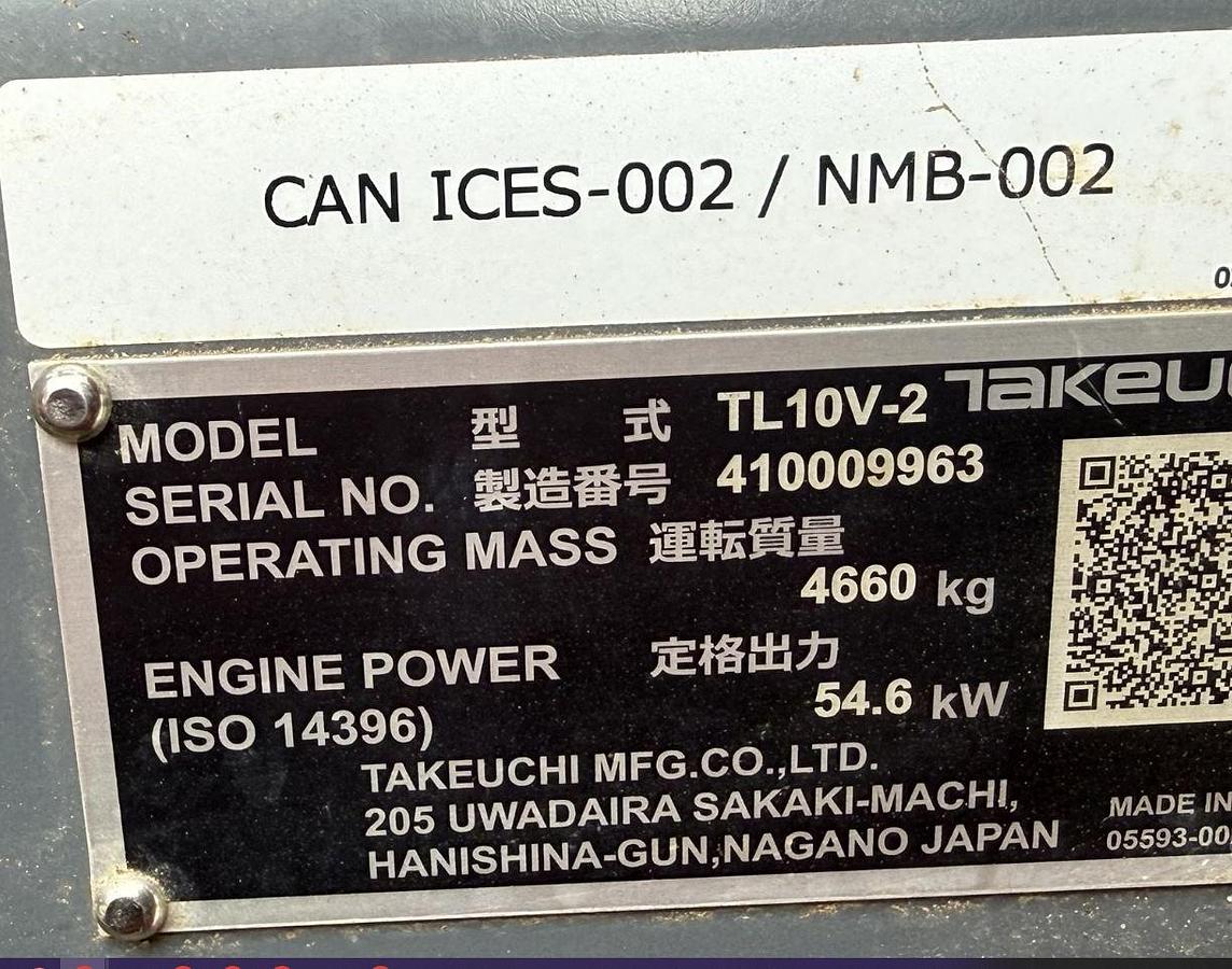 Used 2025 Takeuchi TL10V2