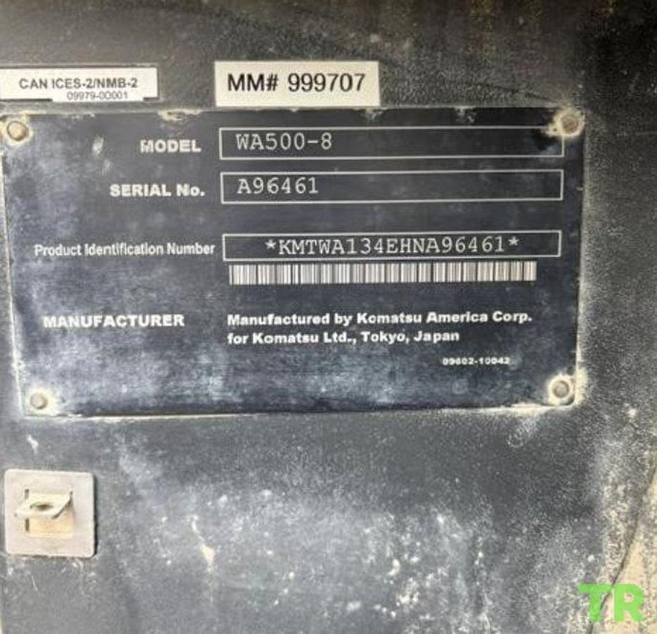 Used 2018 Komatsu WA500-8 Wheel Loader