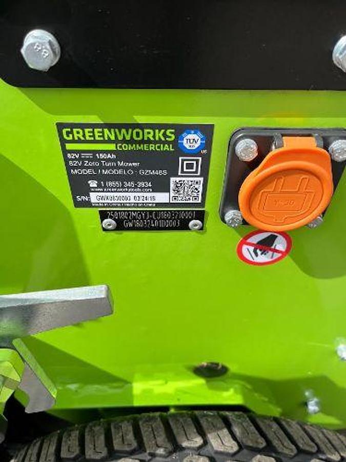 Used 2018 Greenworks CA48S Commercial Electric Lawnmower