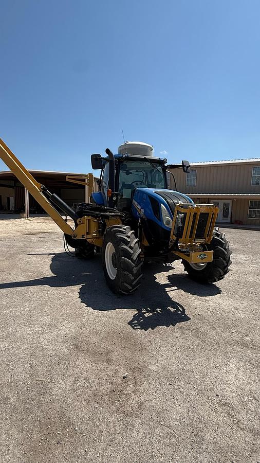 Used 2020 New Holland T6.155 Diamond Side Boom Mower