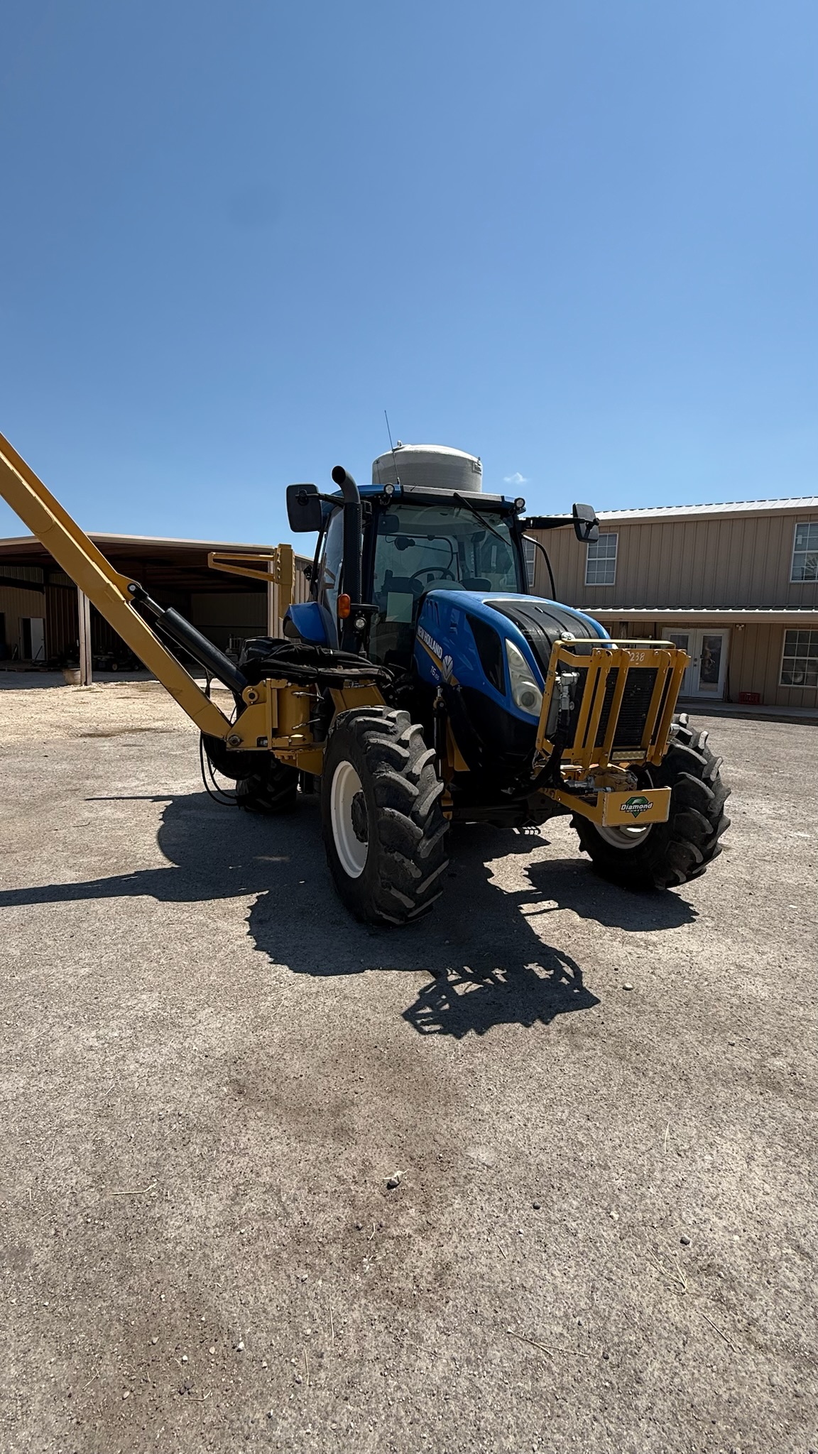Used 2020 New Holland T6.155 Diamond Side Boom Mower