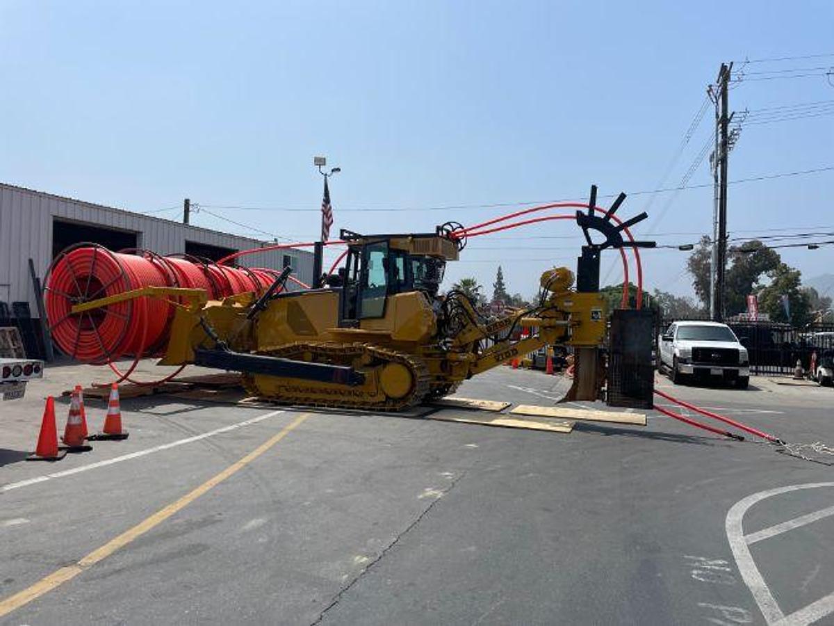 Used 2022 Bron Y3 V100 Plow attached to a 2009 John Deere 850JR Dozer