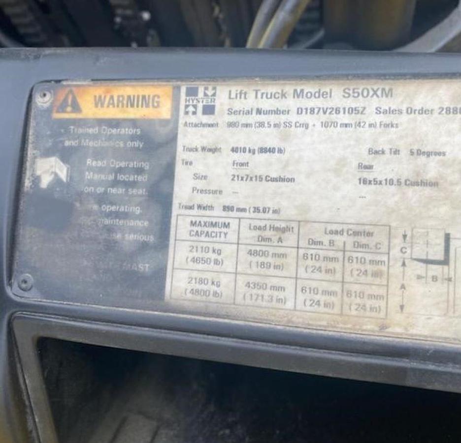 Used 2002 Hyster S50XM