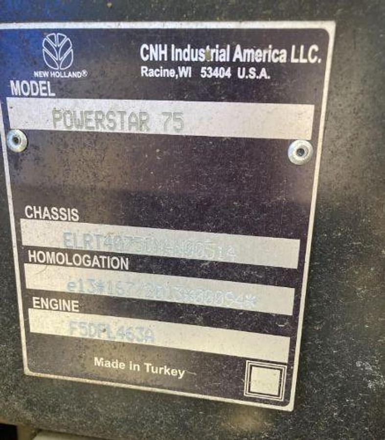 Used 2021 NEW HOLLAND Powerstar 75 Tractor