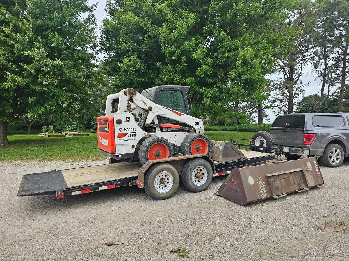 Used 2018 Bobcat S650 w/ Pj Tilt Trailer