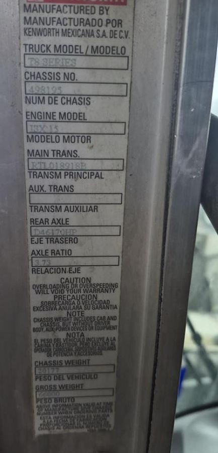 Used 2016 Kenworth T800 Dump Truck
