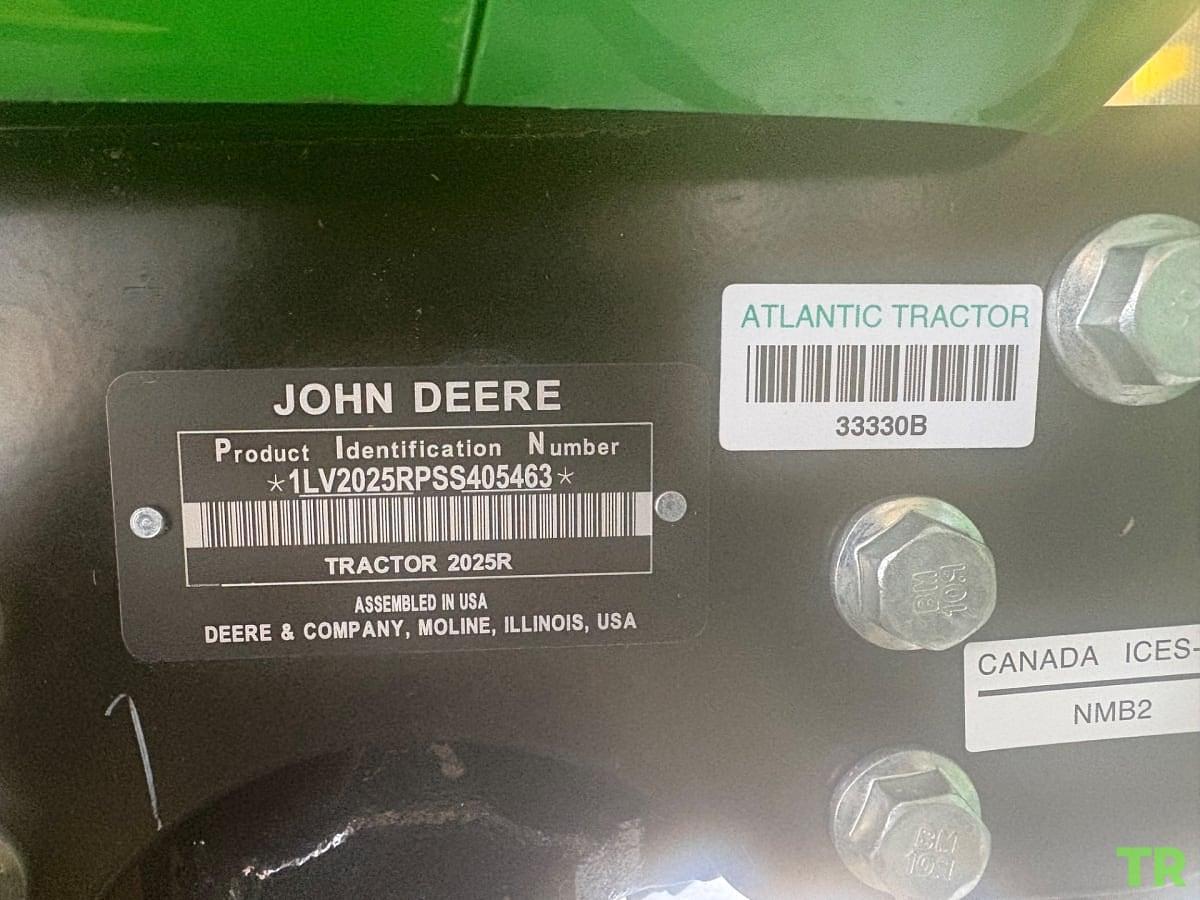 Used 2025 John Deere 2025R Compact Utility Tractor