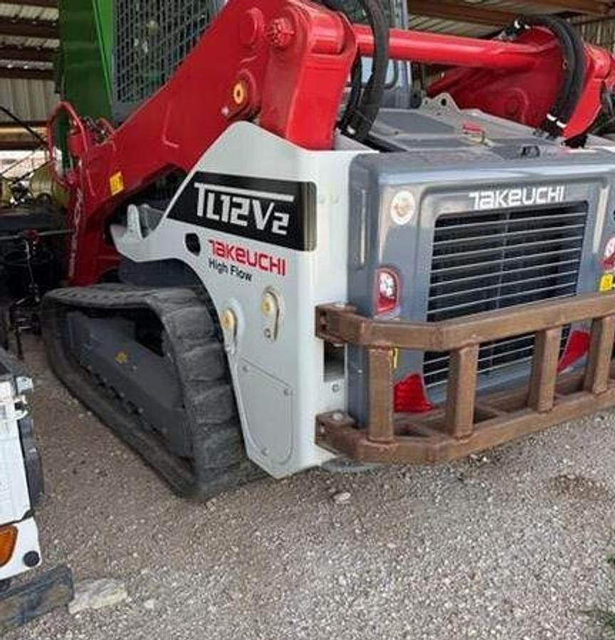 Used 2022 Takeuchi Tl12v2 Skid Steer & FAE Mulcher