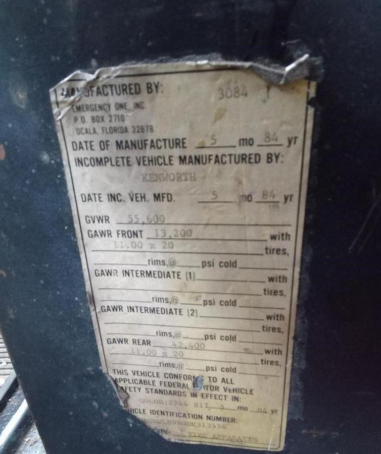 Used 1984 KENWORTH W900 Grapple Truck