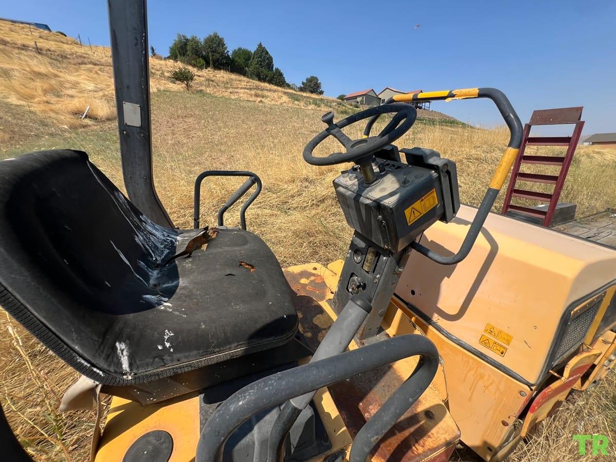 Used 2004 Dynapac Double Drum Roller | Tandem Asphalt Compactor | Roll Cage | Paving & Compaction Equipment