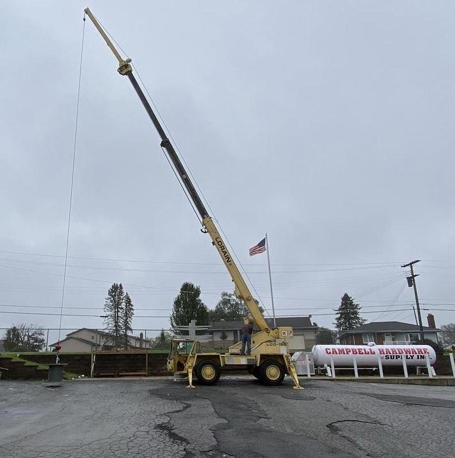 Used 1989 LORAIN LCD150 Rough Terrain Crane