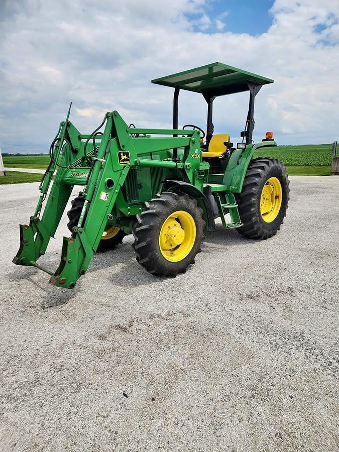Used 1998 John Deere 6410 MFWD with 640 MSL loader