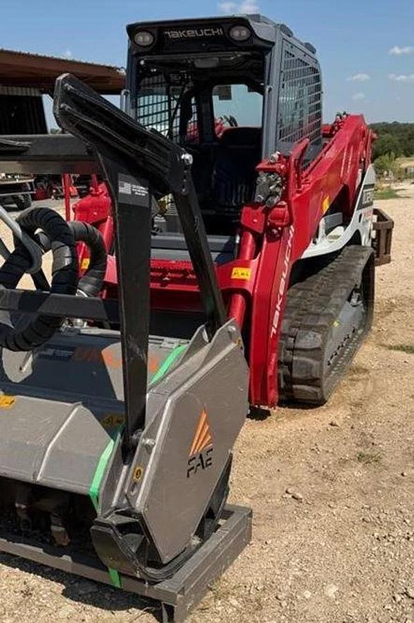 Used 2022 Takeuchi Tl12v2 Skid Steer & FAE Mulcher