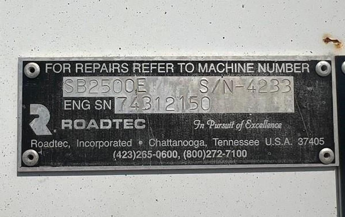 Used 2018 Roadtec SB2500E