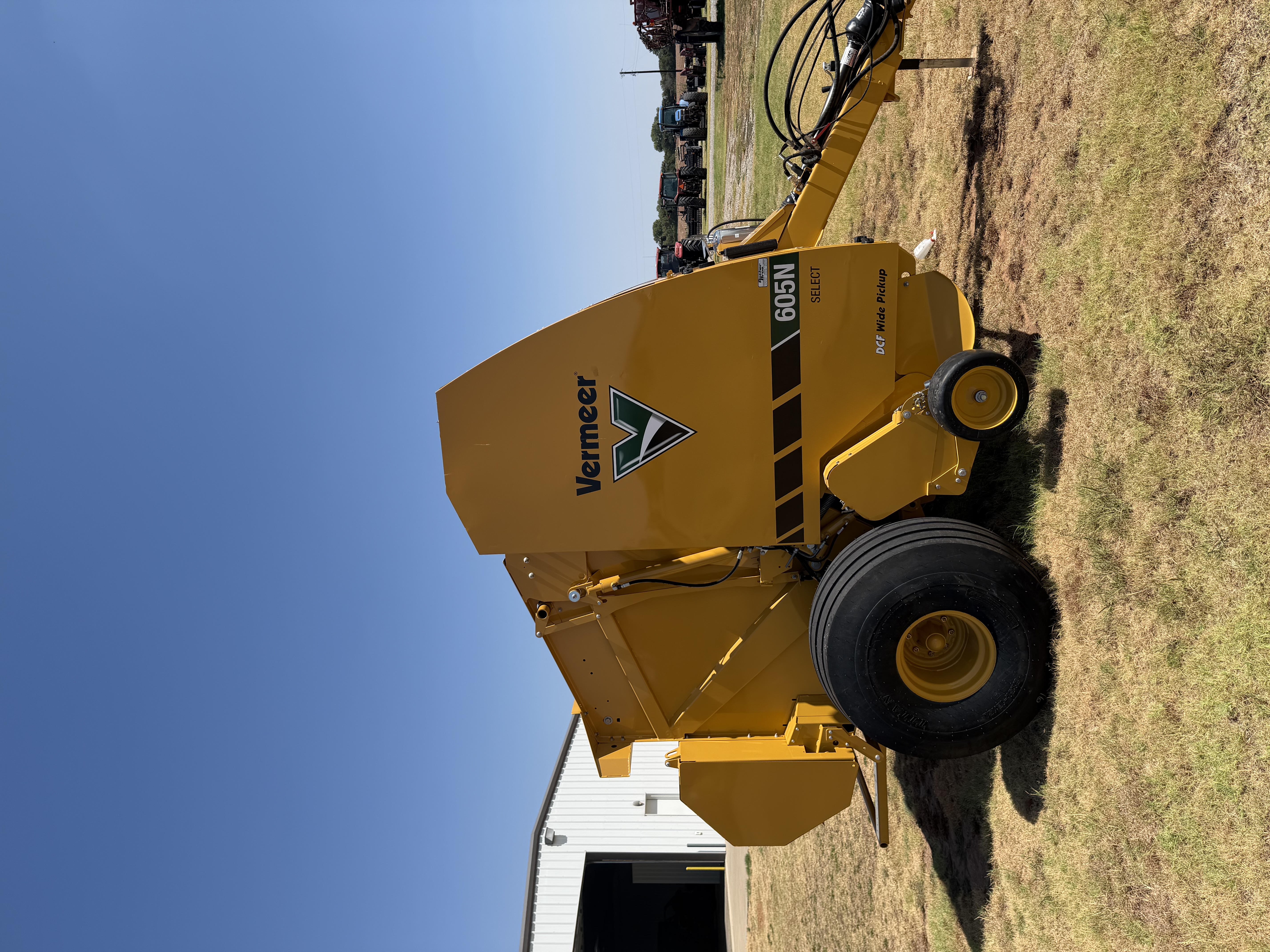 Used 2025 Vermeer 605N Round Baler with Monitor — 7,815 Bales