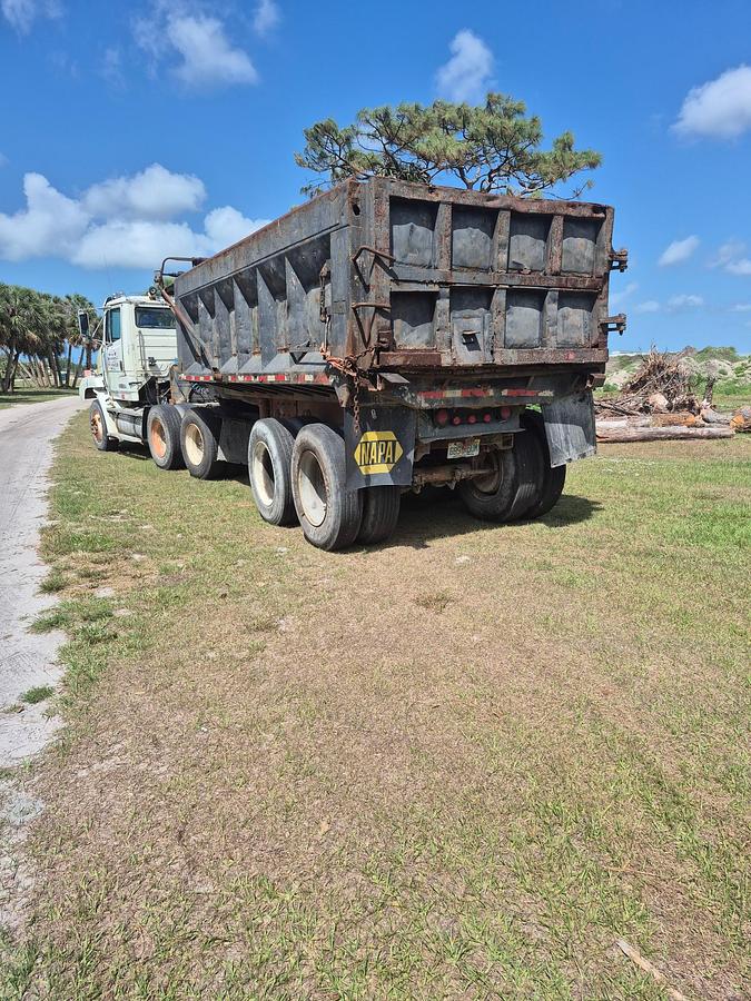 Used 1994 Freightliner Dump Truck w/Swing Gate Trailer