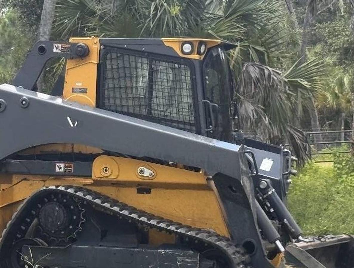 Used 2025 John Deere 331 P Skid Steer Loader with Attachments