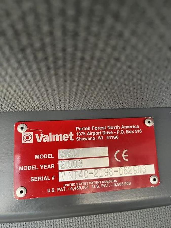 Used 2003 Valmet 530T Harvester w/ 370E Processing Head