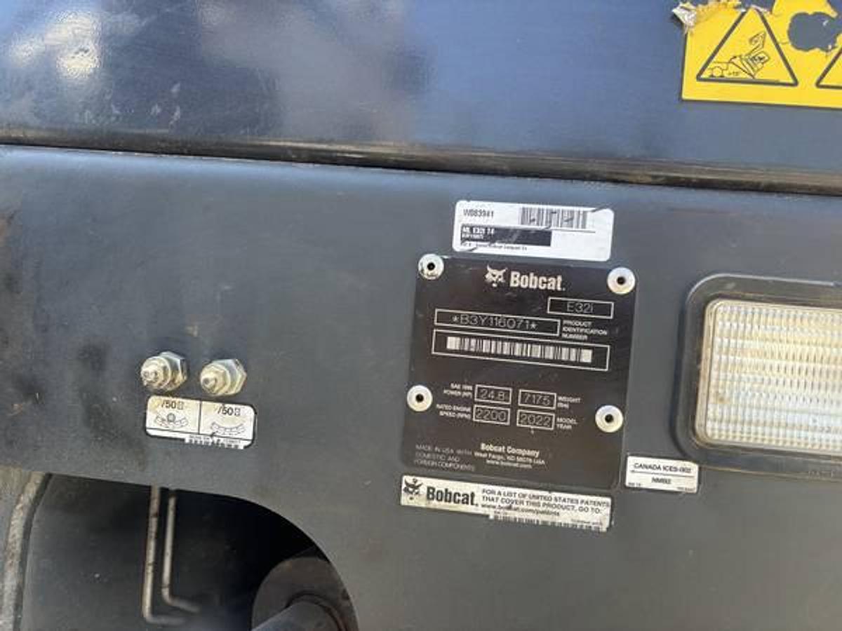 Used Bobcat E32 I Mini Excavator E32 Crawler Excavator
