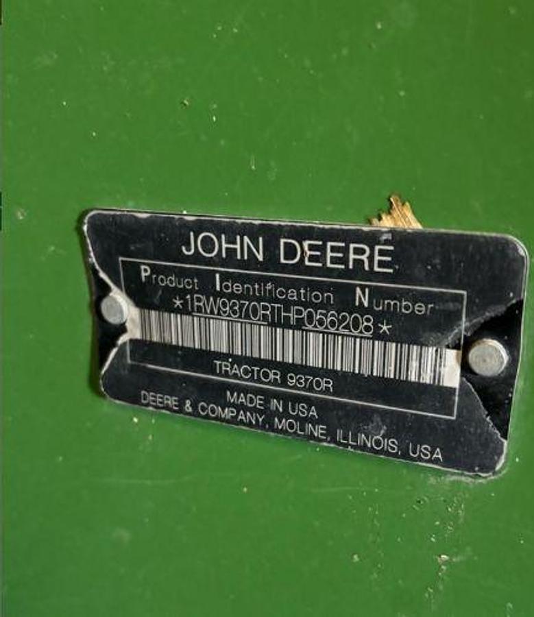 Used 2017 JOHN DEERE 9370R