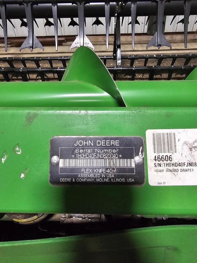 Used 2022 John Deere 40HDF Header
