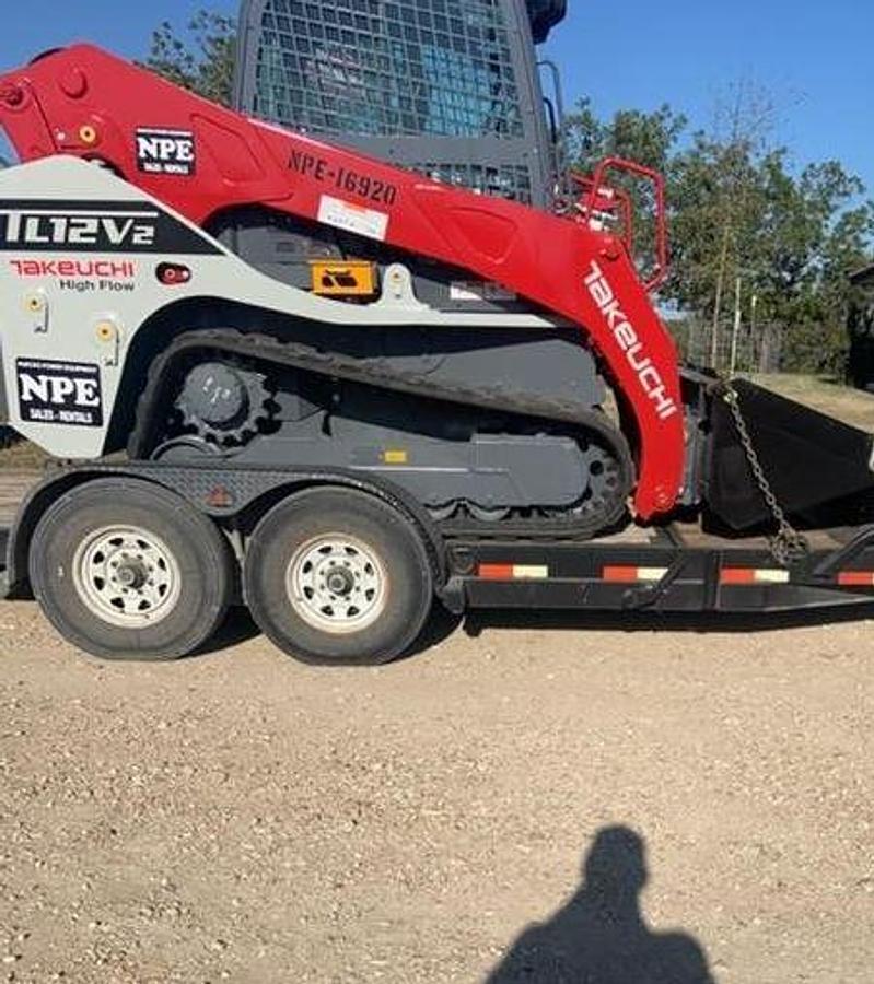 Used 2022 Takeuchi Tl12v2 Skid Steer & FAE Mulcher