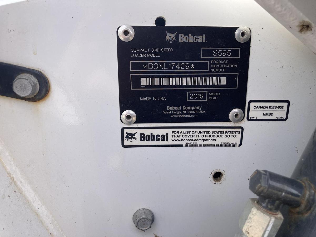 Used 2019 Bobcat S595 Skid-Steer
