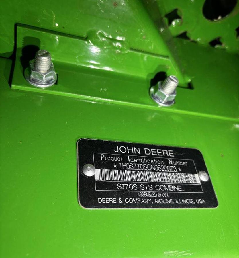 Used 2022 John Deere S770 Combine